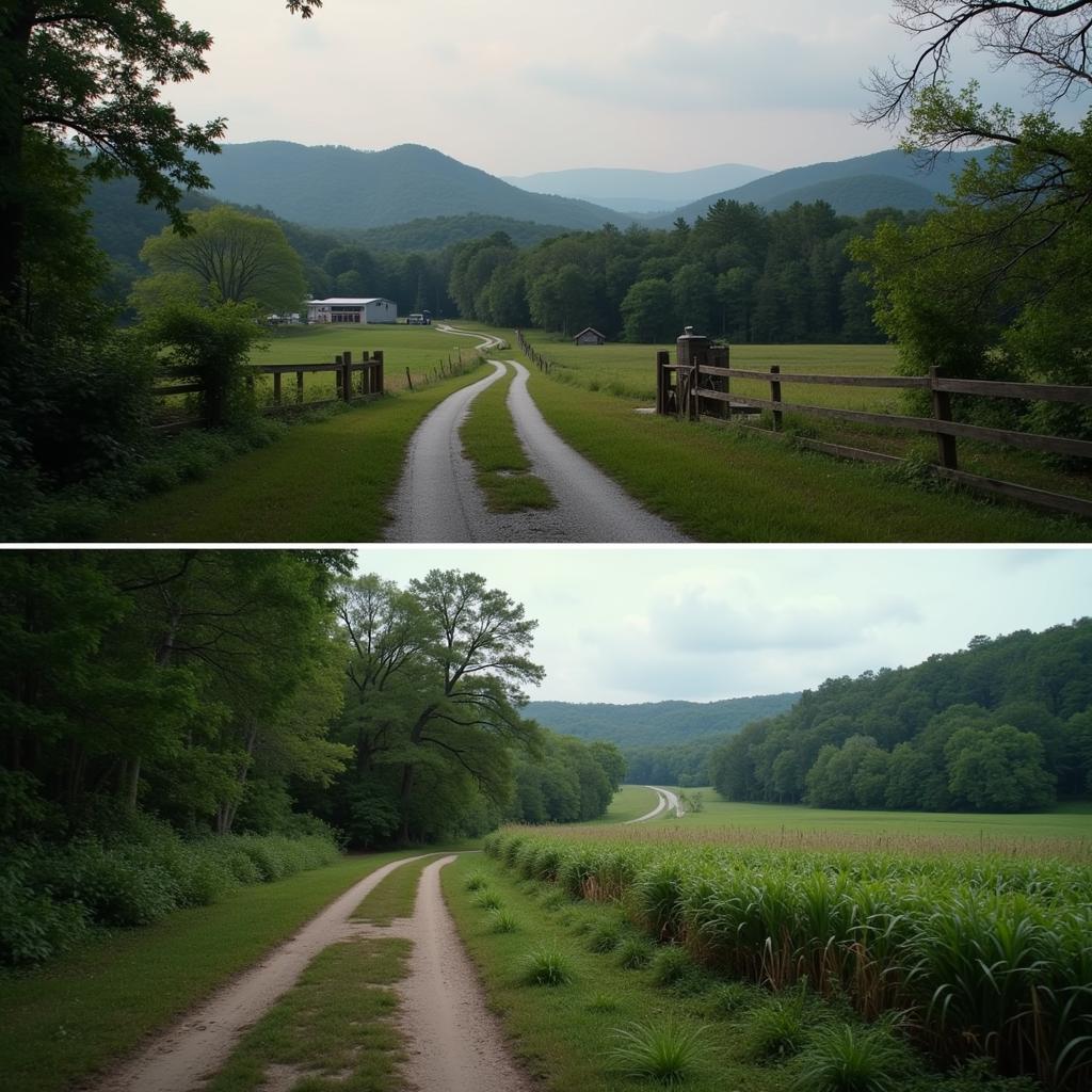 Comparing Georgia and North Carolina Landscapes