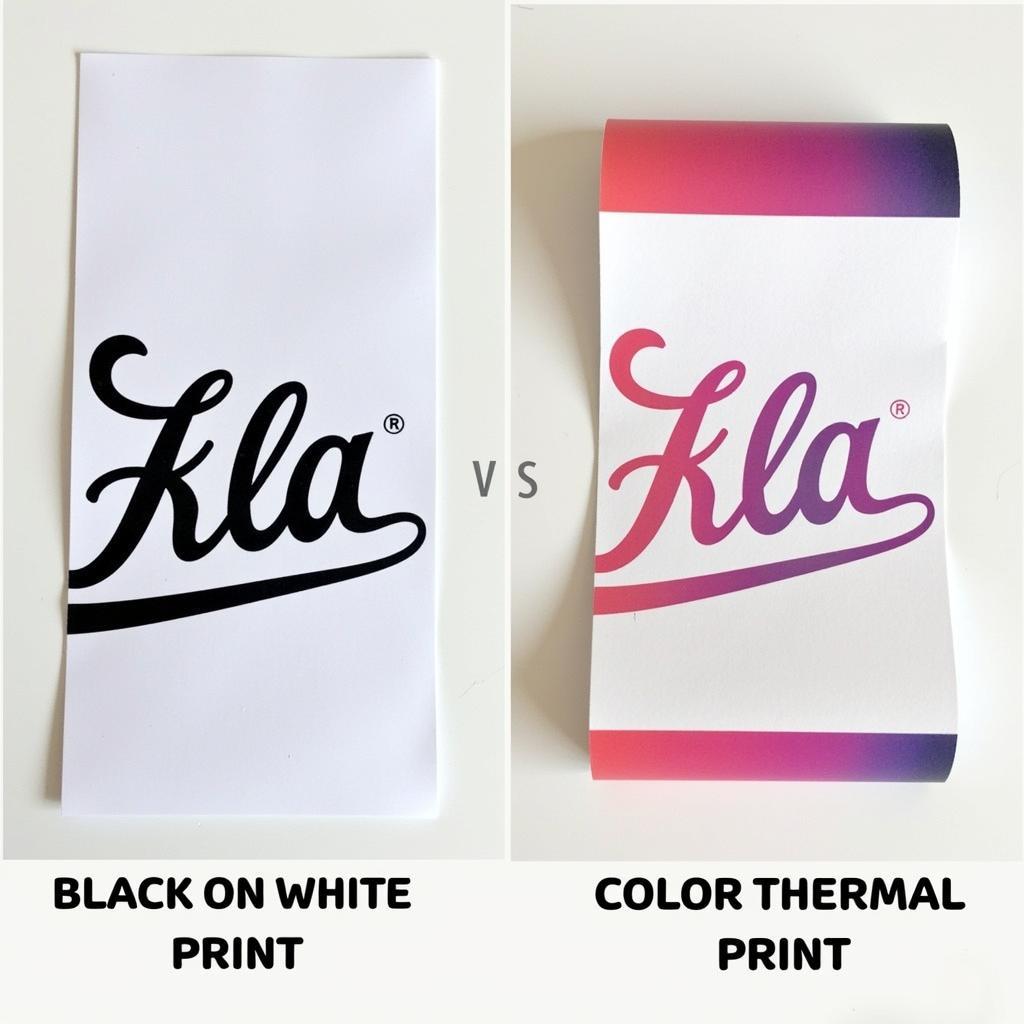 Comparing Monochrome and Color Thermal Prints