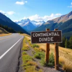 Continental Divide on a Colorado Highway