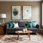 Cool Brown Living Room Design Example