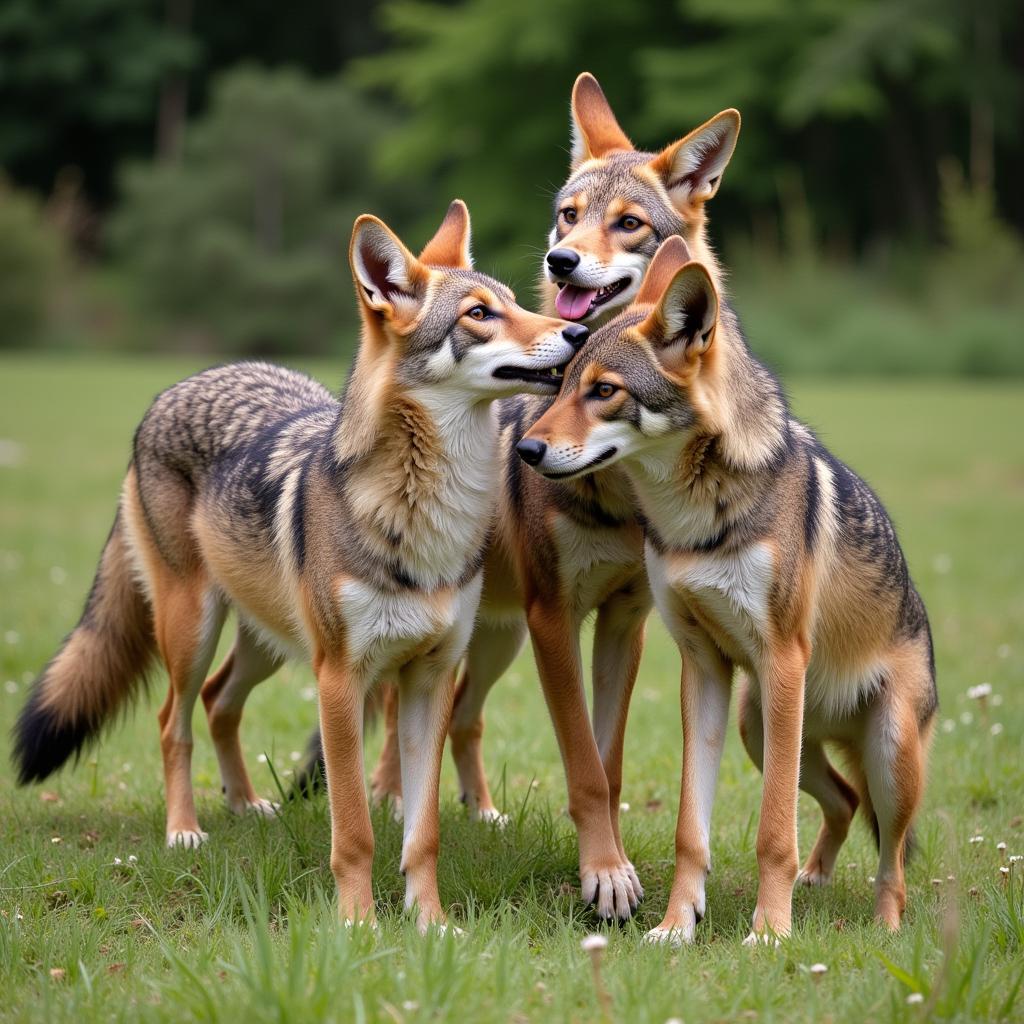 Coyote Pack Interaction and Color Recognition