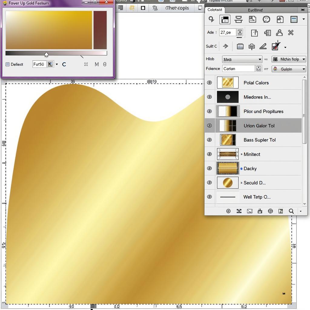 Creating Gold Effects in Digital Design Software