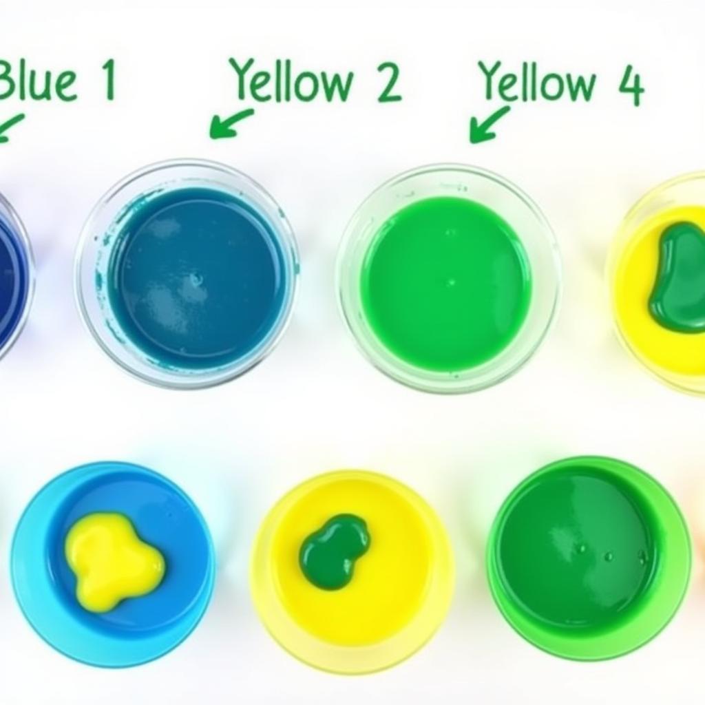 Creating the Perfect Green Food Coloring with Blue and Yellow