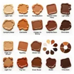 Creating Specific Brown Shades with Food Coloring