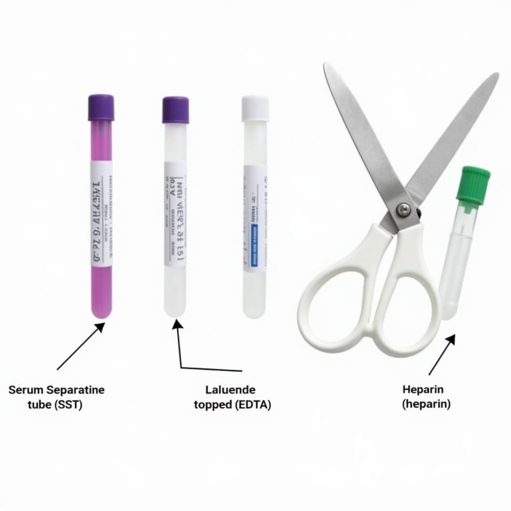 Different Blood Test Tubes for Creatinine Tests