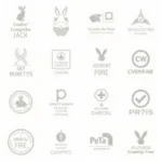 Various cruelty-free logos and certifications from different organizations