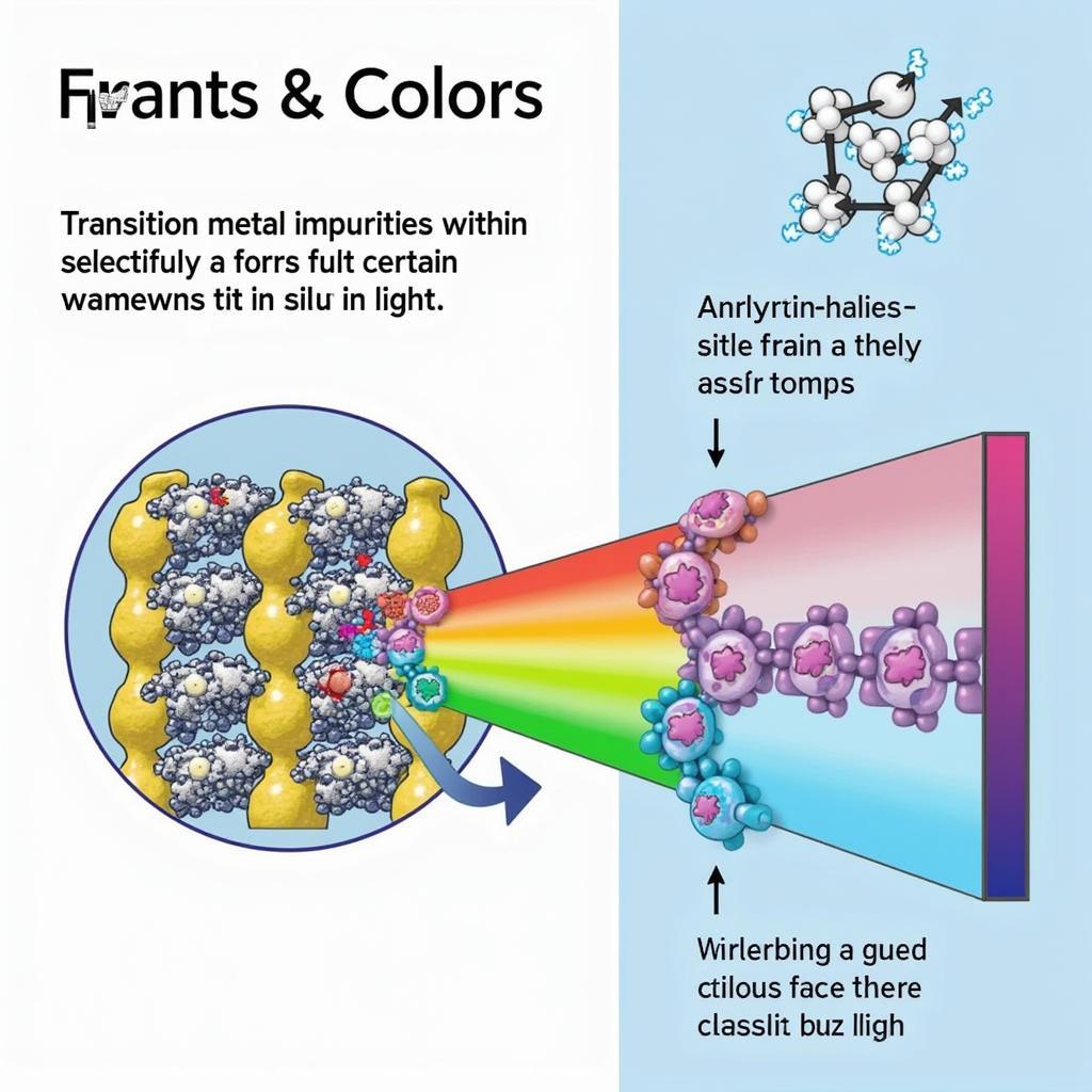 Crystal Color Formation: Transition Metal Impurities