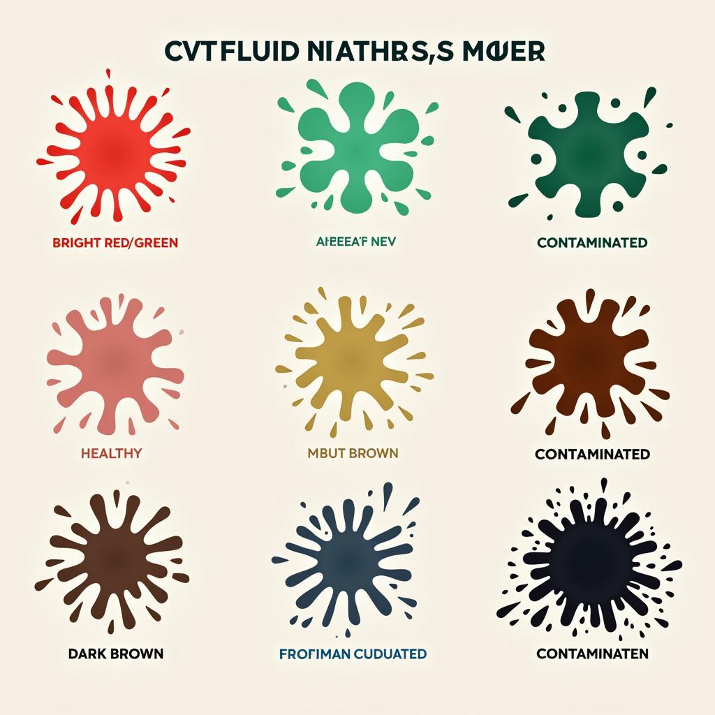 CVT Fluid Color Comparison Chart