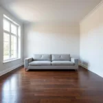 Dark Wood Floors with White Walls