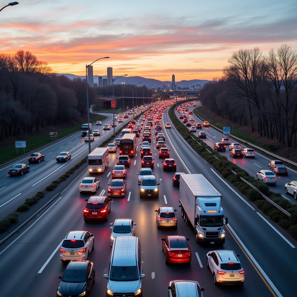 Denver-Aurora Traffic Congestion During Rush Hour