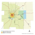 Denver Colorado Hardiness Zone Map Showing Zones 5b and 6a