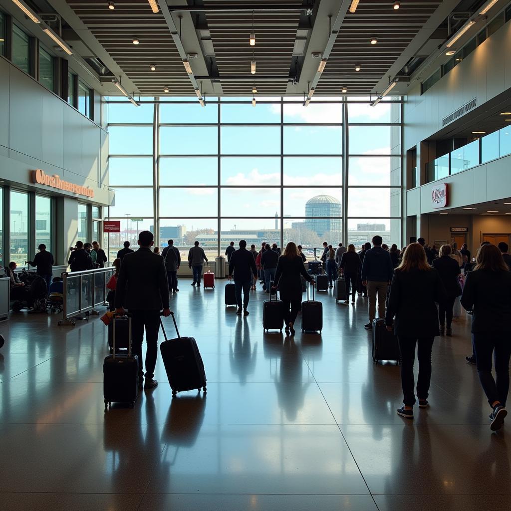 Arriving at Denver International Airport