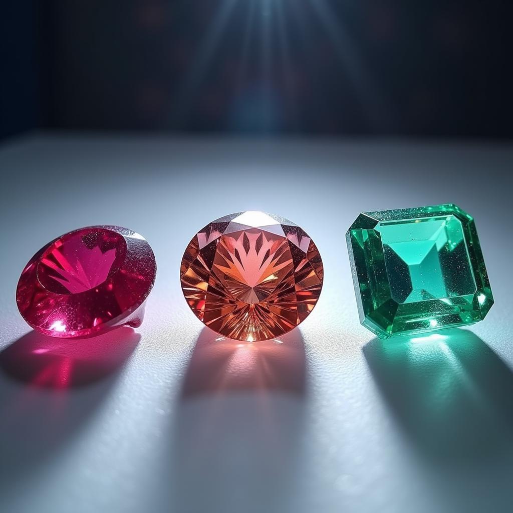 Diamond Sparkle Comparison with Other Gemstones