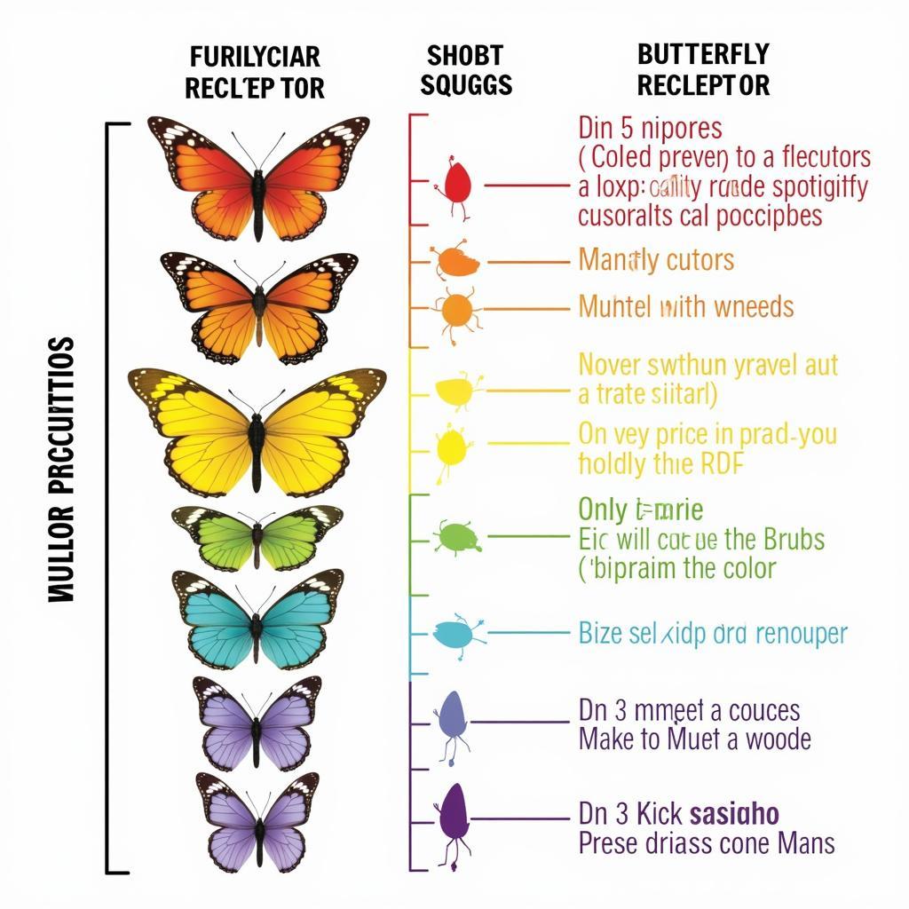 Comparison of color vision across different butterfly species