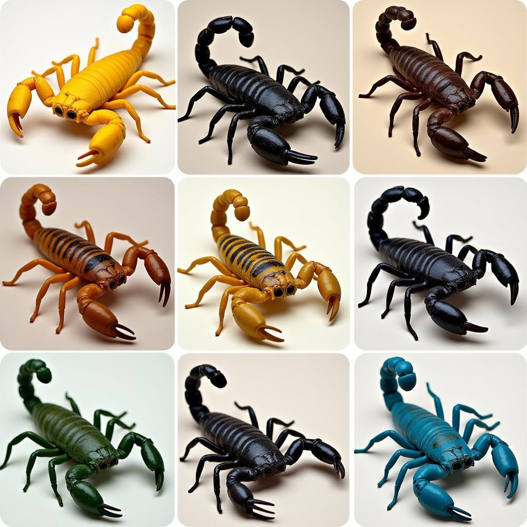 Different Colored Scorpions