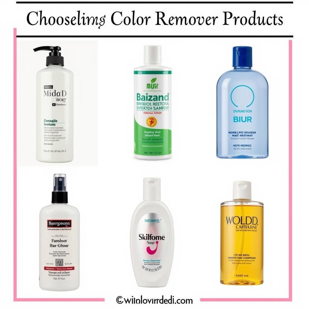 Various Hair Color Remover Products Available