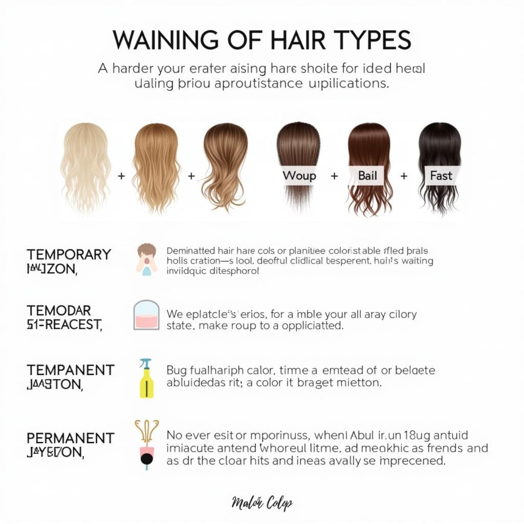 Different hair color types and recommended recoloring intervals