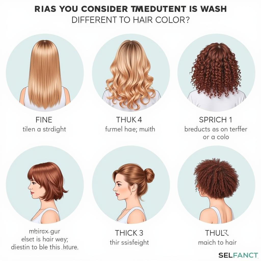 Different Hair Types and Coloring