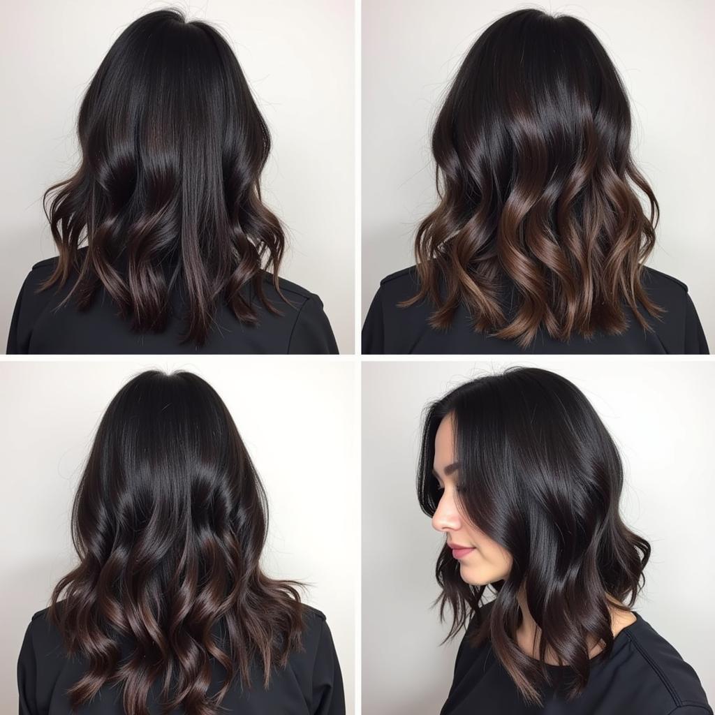 Different Highlight Techniques on Black Hair