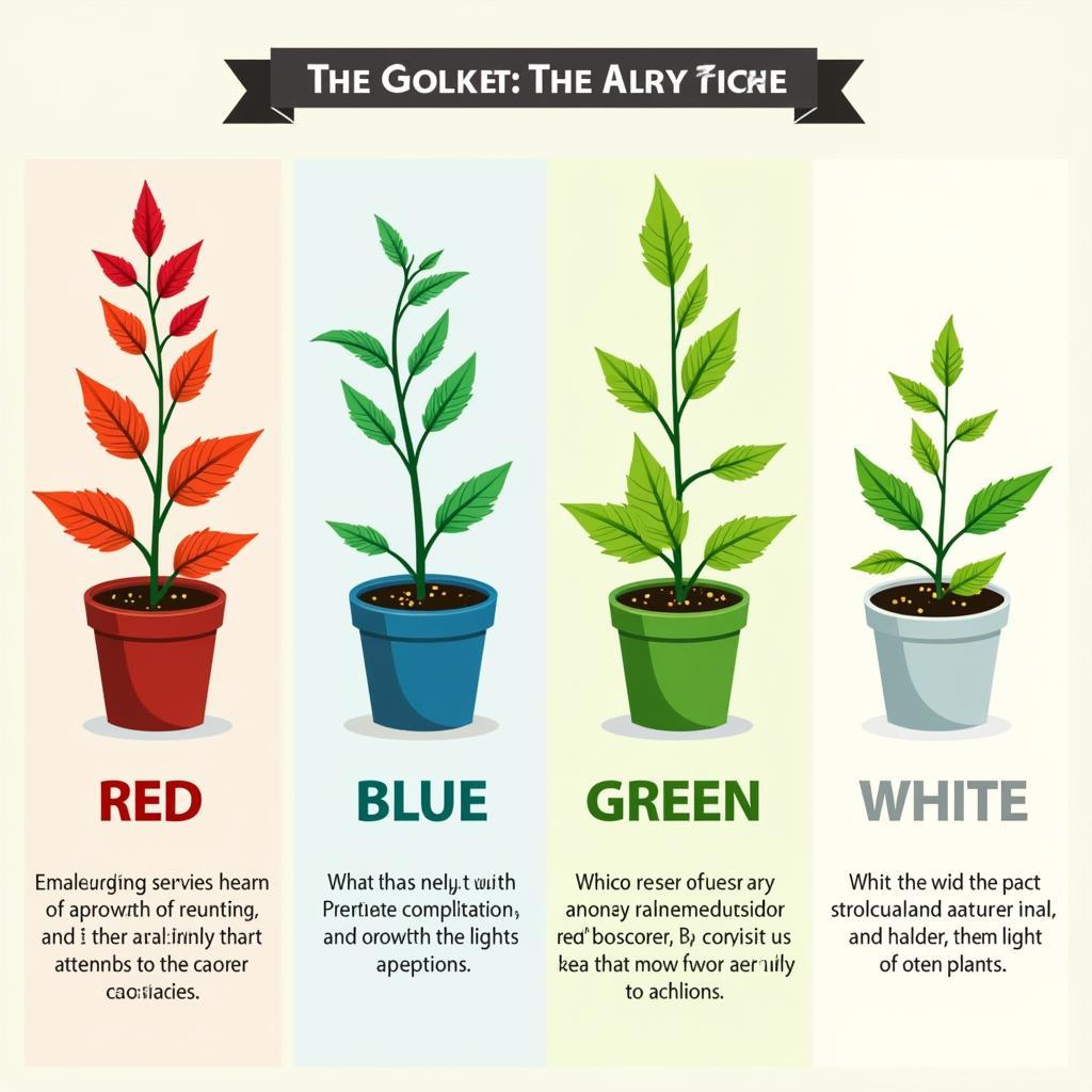 Plant Growth Comparison Under Different Light Colors