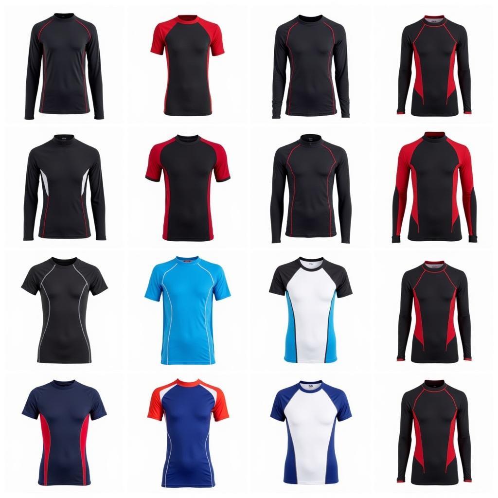 Different Rash Guard Styles and Colors