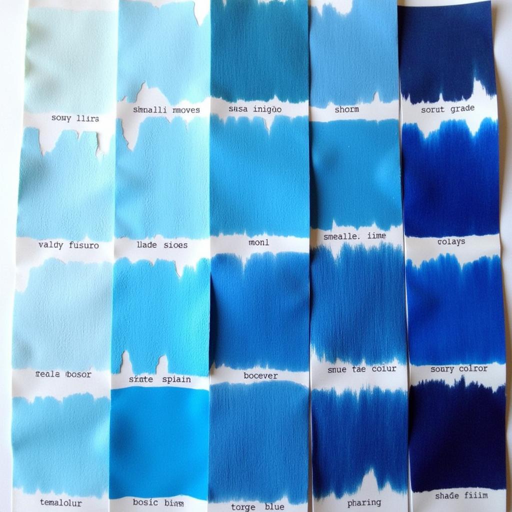 Various Shades of Blue Hair Dye