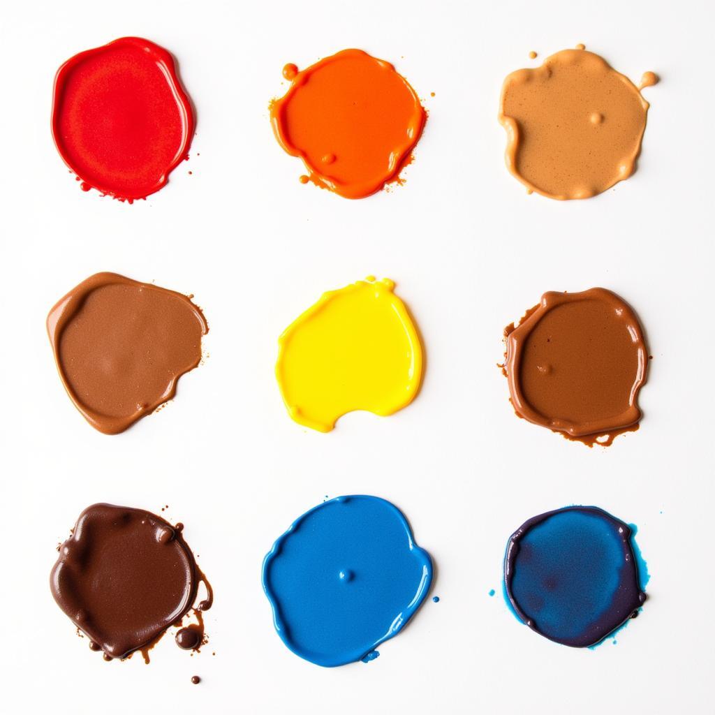 Different Shades of Brown Food Coloring