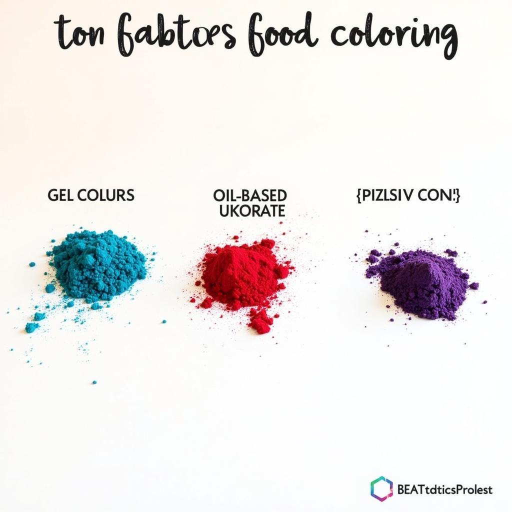 Different Types of Food Coloring for White Chocolate