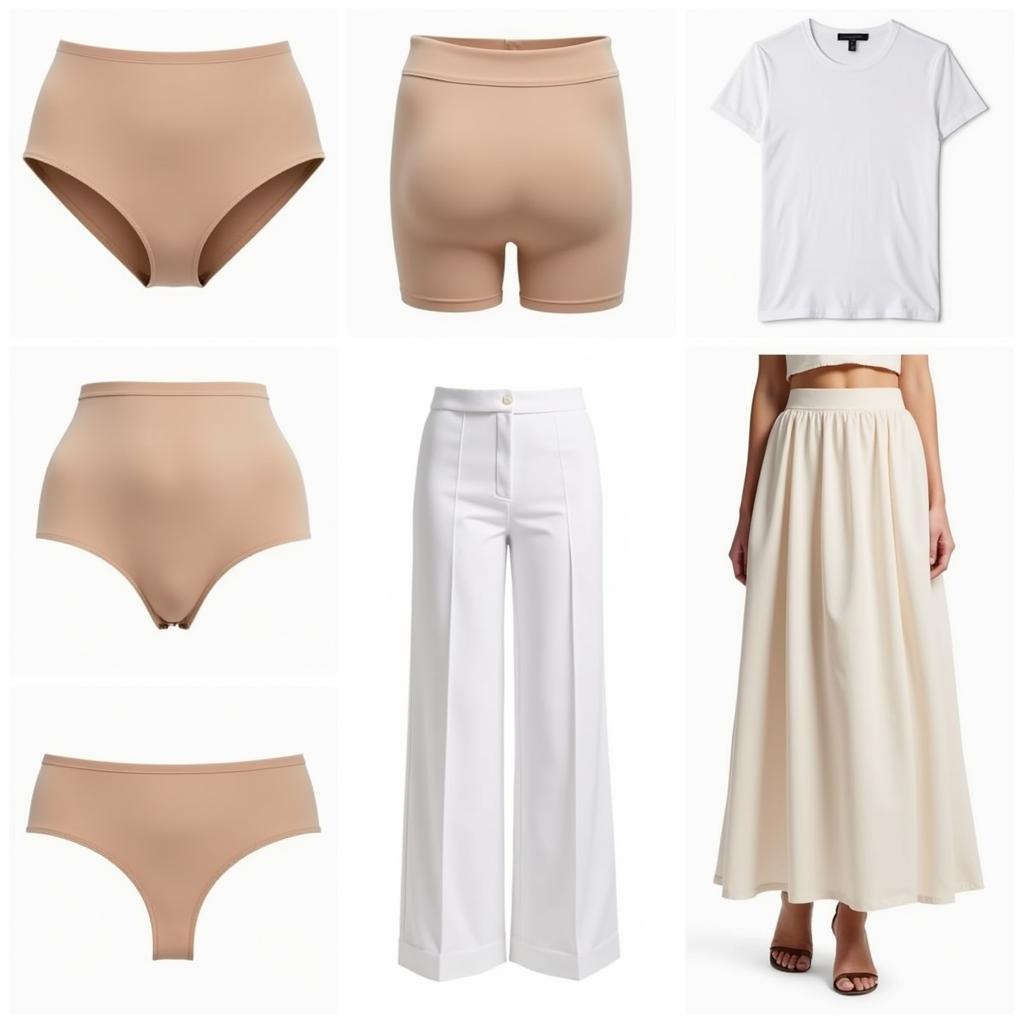 Exploring Various Underwear Styles for White Outfits