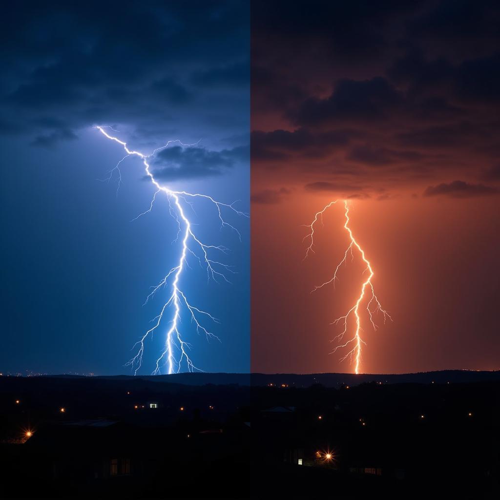 How Distance Affects Lightning Color