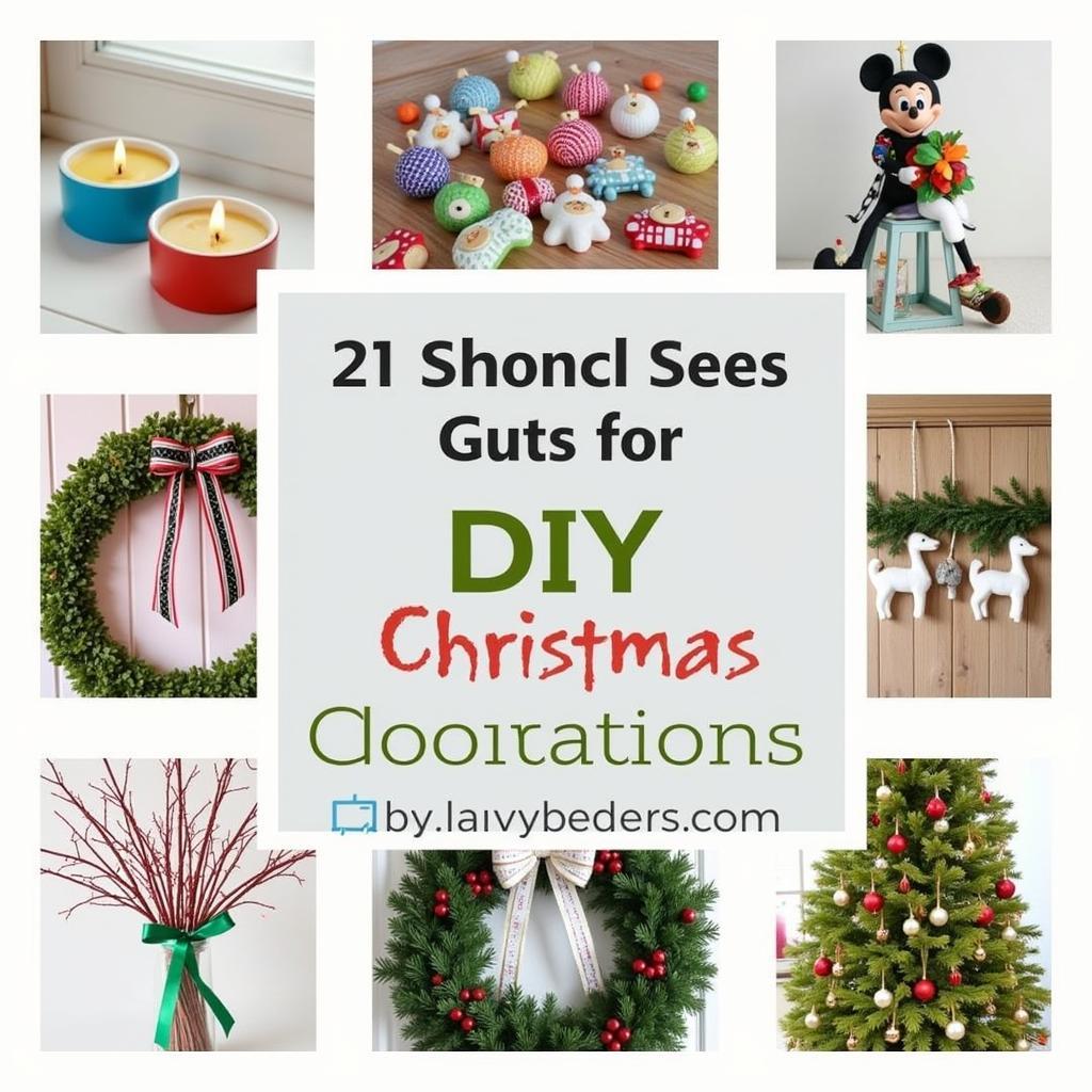 DIY Christmas Decorations with Various Colors