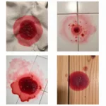 Dried Blood on Various Surfaces