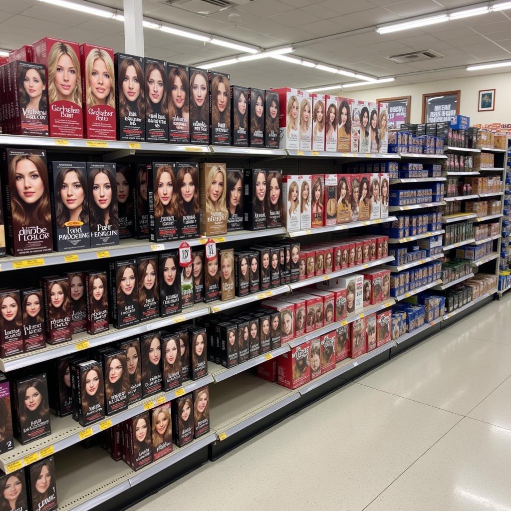 Drugstore Hair Color Aisle