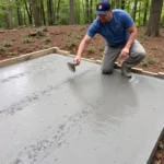 Applying Dry-Shake Color to Concrete Surface