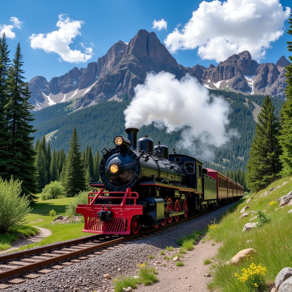 Historic Durango & Silverton Narrow Gauge Railroad in Colorado