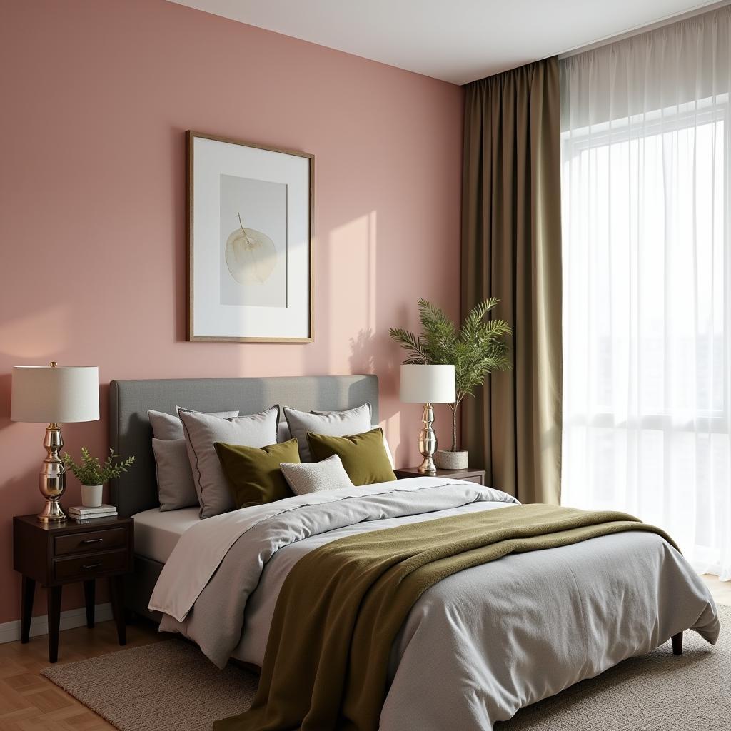 Dynamic "D" Color Combinations in a Bedroom