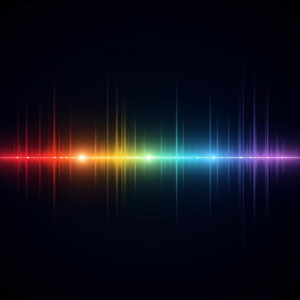 Electromagnetic Spectrum Showing Wavelength and Color