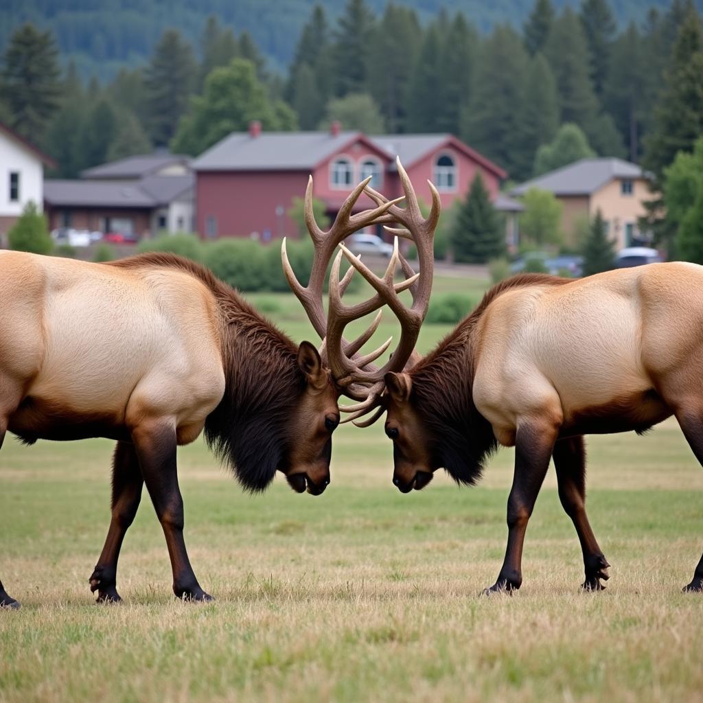 Elk Rutting in Estes Park, Colorado