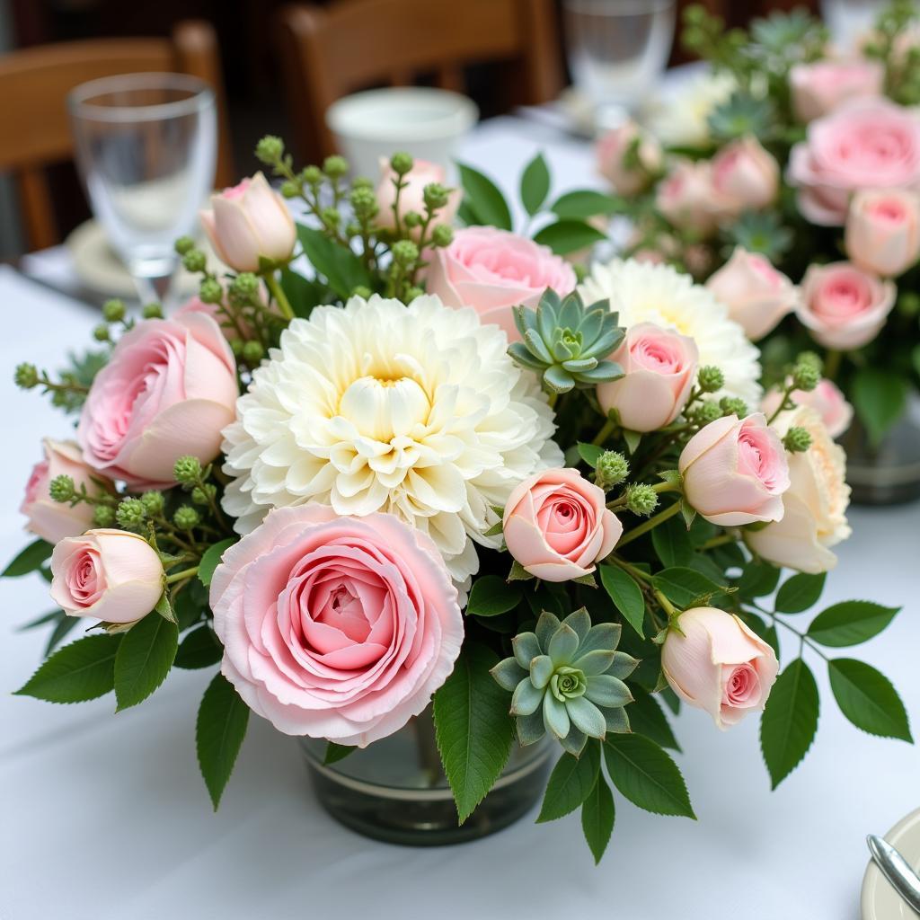 Emerald Green Floral Arrangements for a Spring Wedding