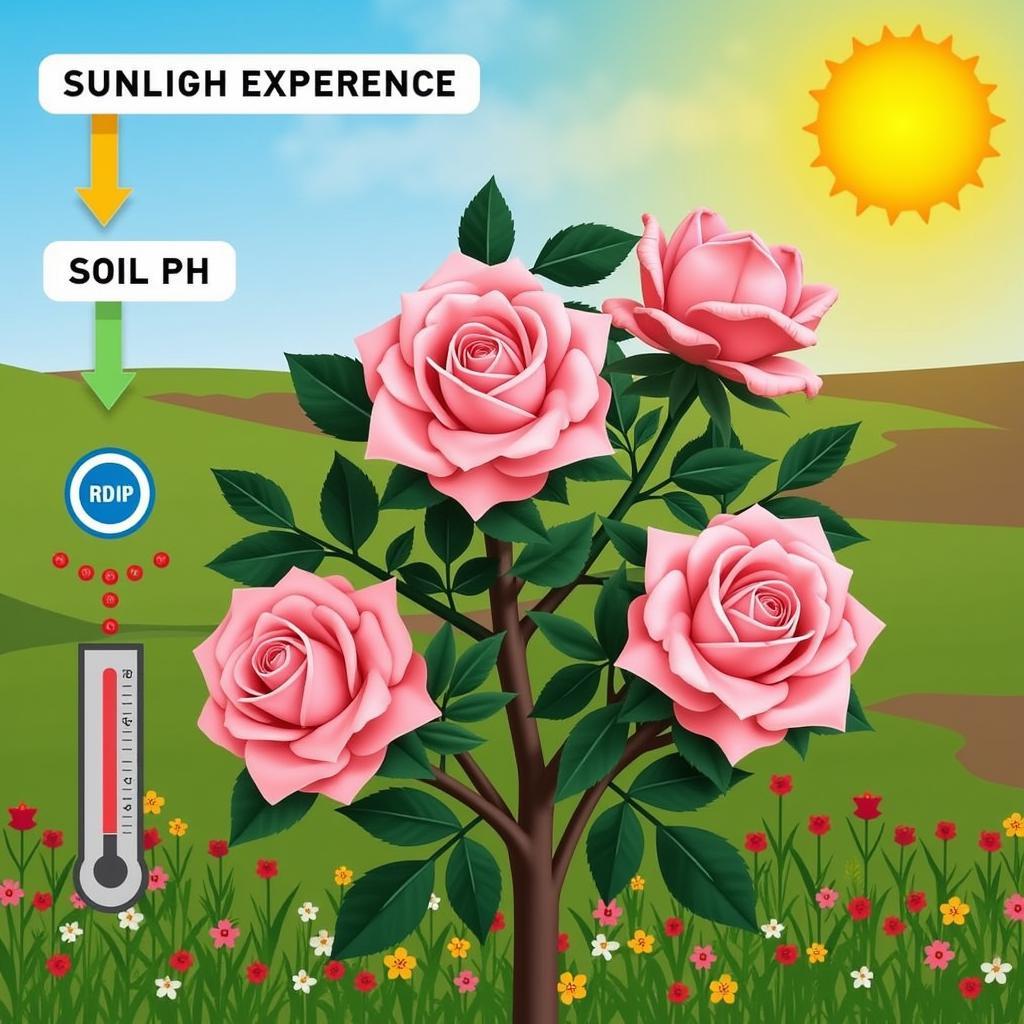 Environmental Factors Impacting Rose Color