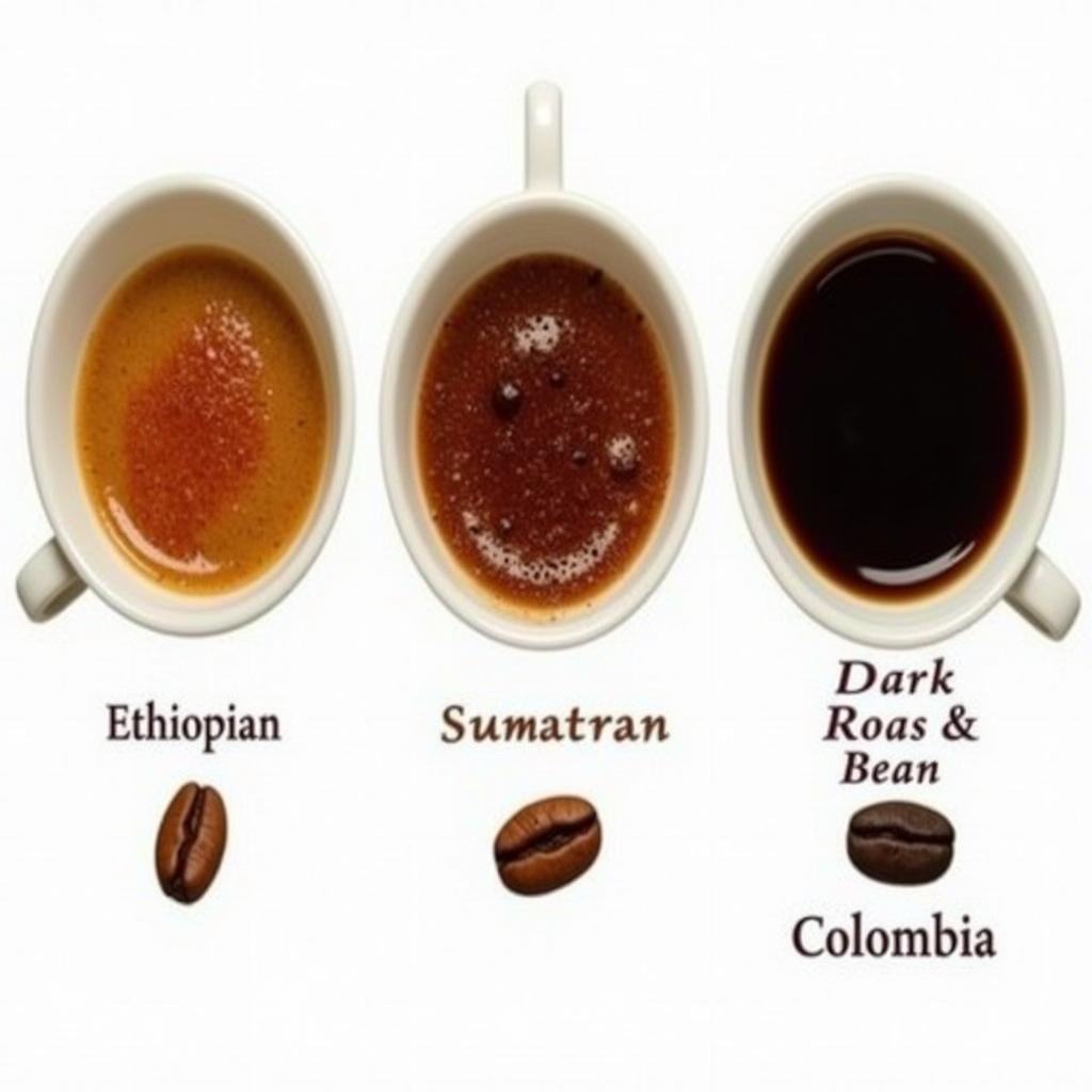 Espresso Color Variations Based on Bean Origin and Roast Level