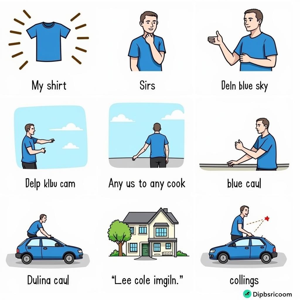 Everyday Use of "Azul" in Spanish: Examples of Common Scenarios