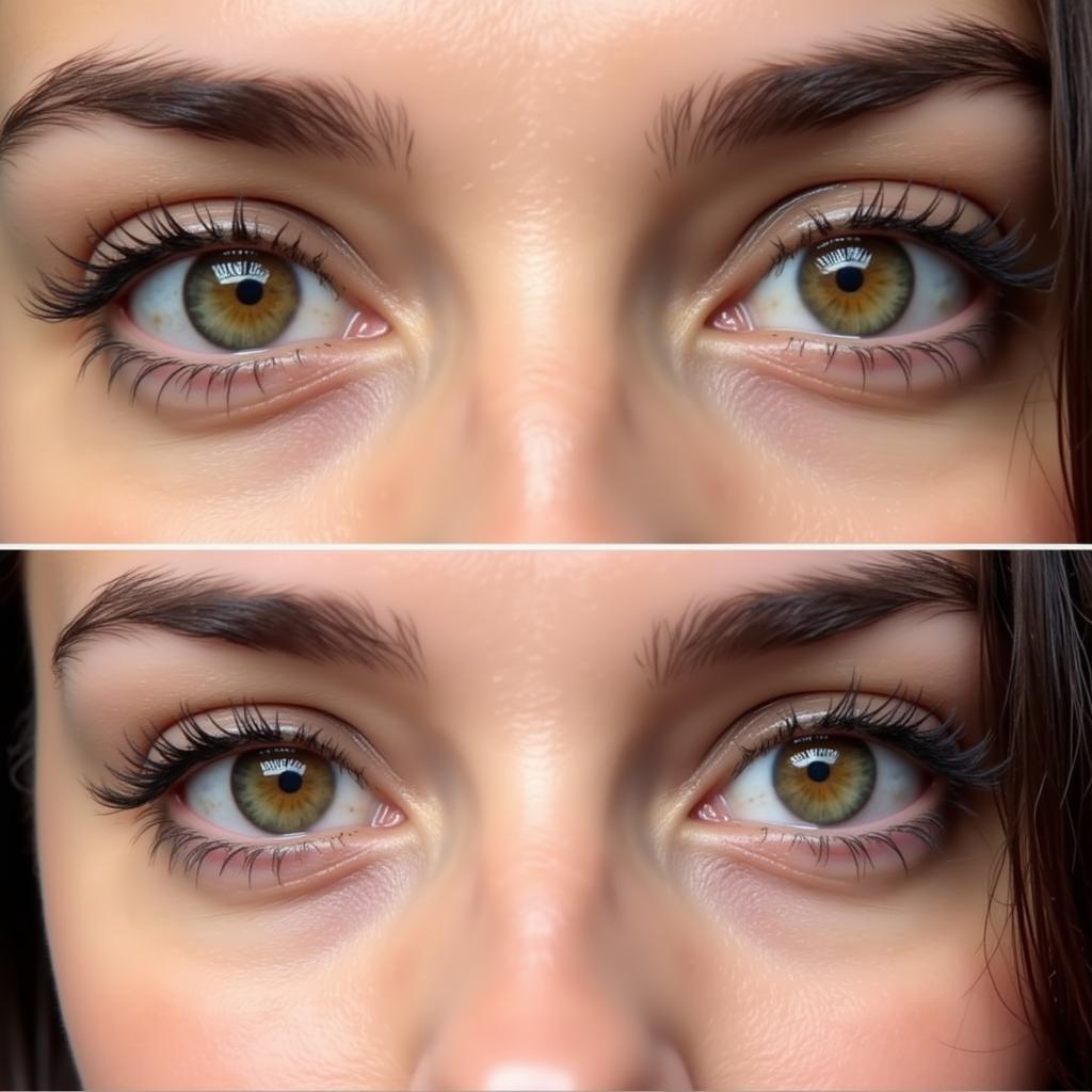 The impact of lighting on the perceived attractiveness of eye color