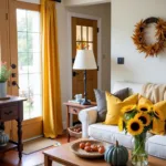 Fall Home Decor with Yellow Accents