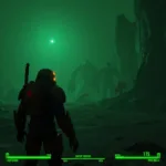 Exploring the Glowing Sea in Fallout 4 with Lead Lined Armor