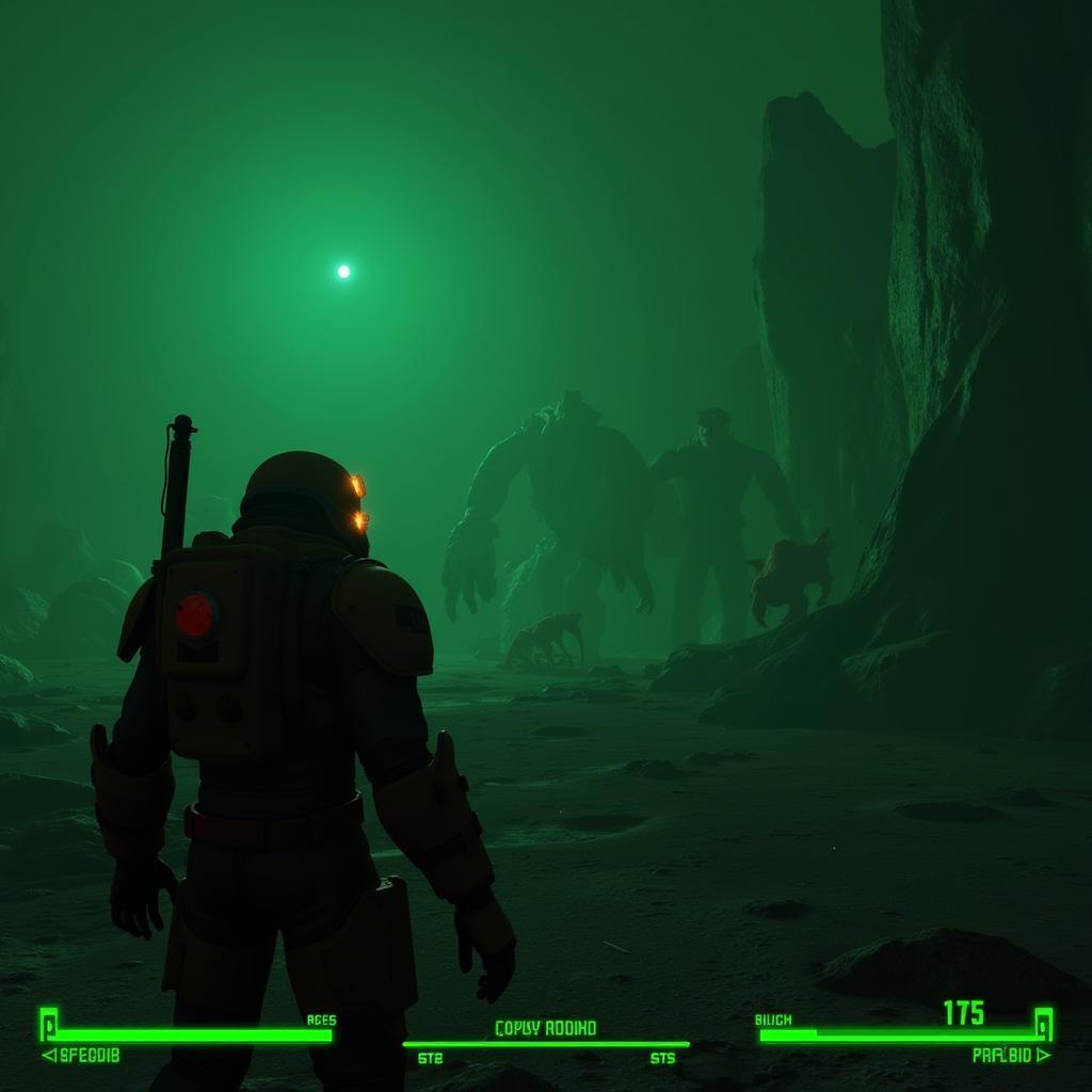 Exploring the Glowing Sea in Fallout 4 with Lead Lined Armor