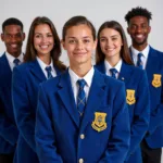 FFA Members in Official Dress Showcasing National Blue and Corn Gold