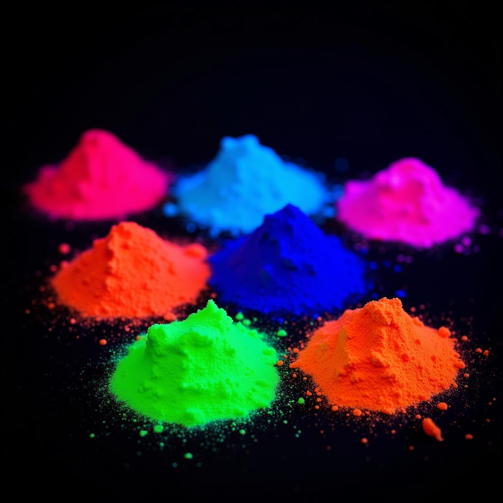 Fluorescent Colors Under UV Light