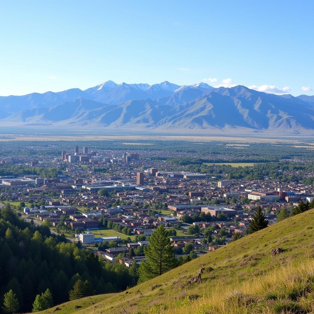 Fort Collins Elevation View from Horsetooth Mountain