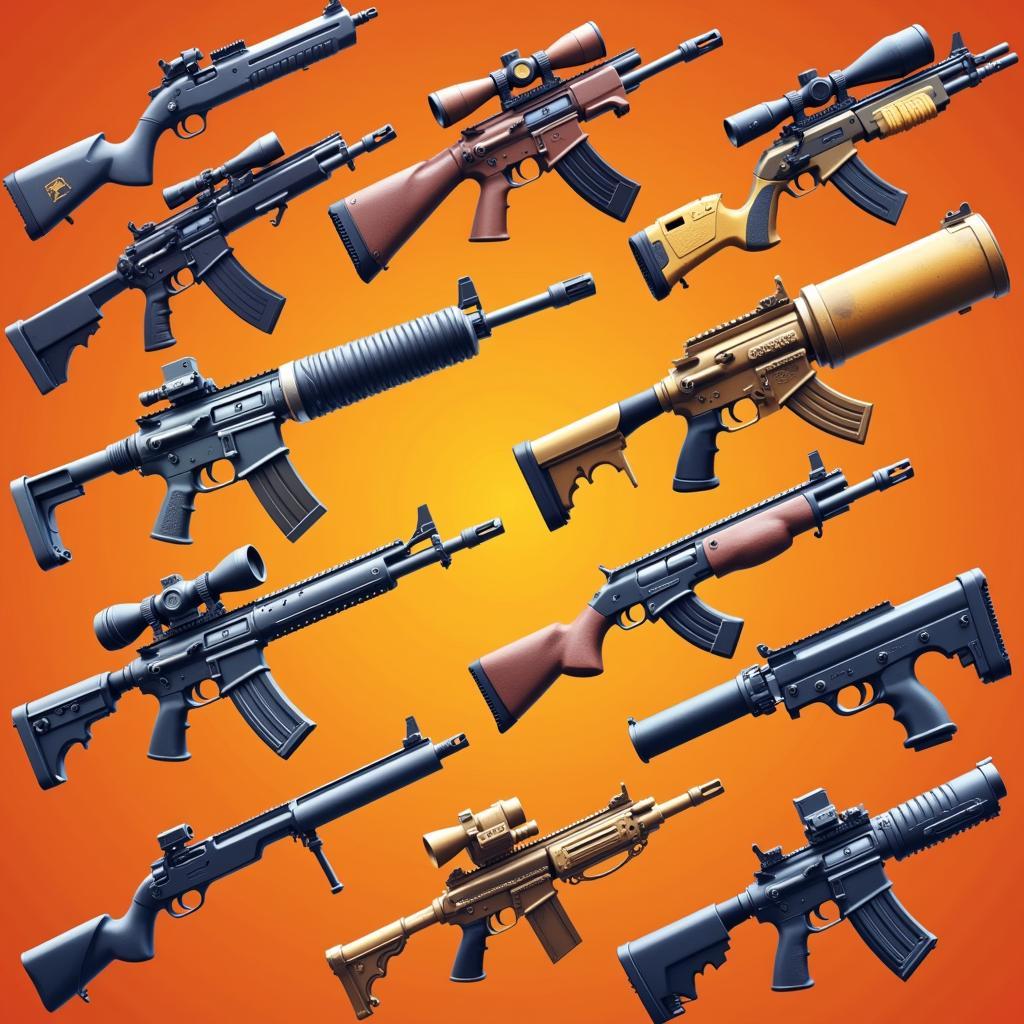 Fortnite Legendary and Gold Weapons Showcase